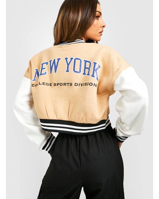 boohoo Quilted Oversized Varsity Jacket - ShopStyle