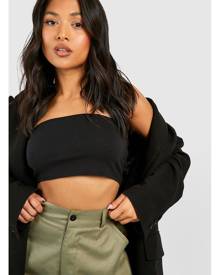 Boohoo Petite Basic 2 Pack Bandeau Top - Black - 4