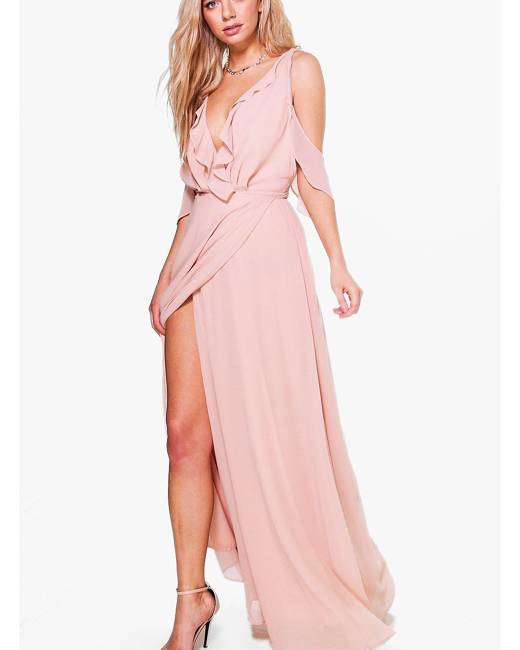 ASOS DESIGN embellished mini corset prom dress with oversized disc sequin  in rose