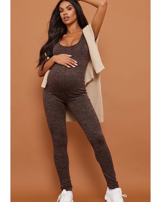 Maternity Cream Keyhole Bodysuit