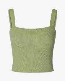 Zaful Rib Knit Ladder Cut Crop Tank Top