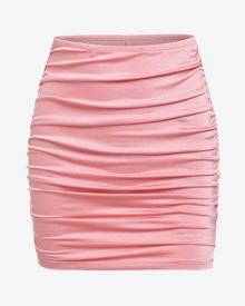 ZAFUL Jersey Ruched Mini Bodycon Skirt