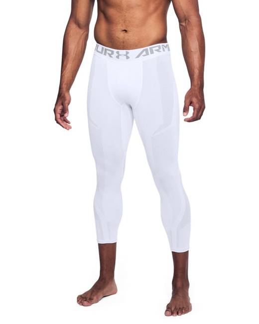 Under Armour Training Cold Gear leggings with reflective detail in stone
