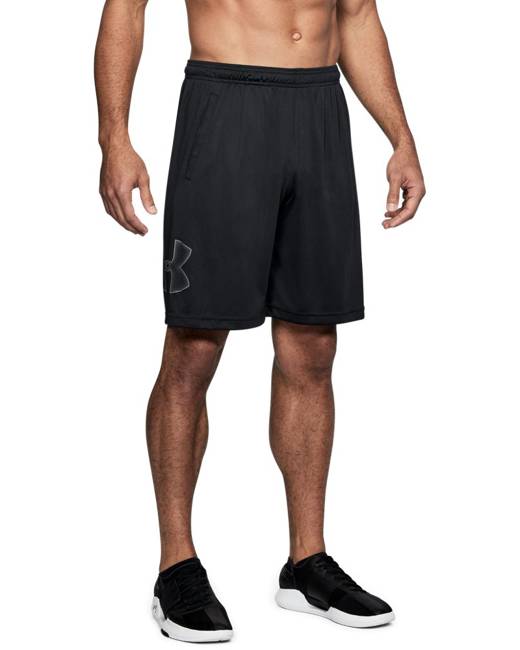 Ketamyy Mens Summer Sports Shorts UFC Print Jogging Bermuda Elastic Waist Zip Pocket Shorts