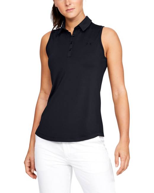 ladies sleeveless polo shirt sale