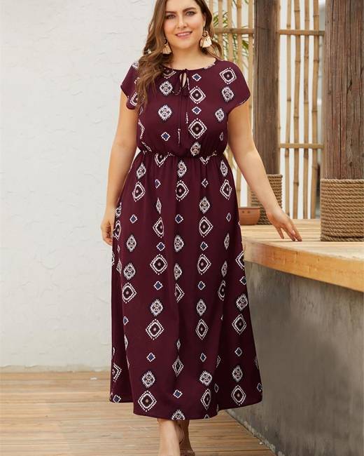 Yoins best sale burgundy dress