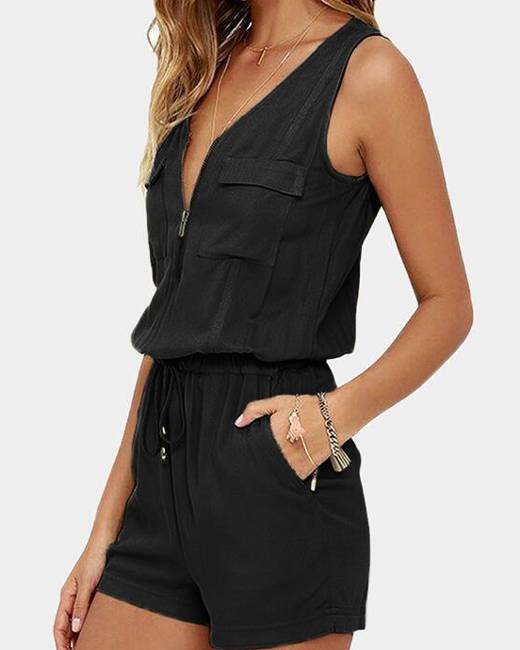 Live The Process Synthetic Corset Playsuit in Black Womens Clothing Jumpsuits and rompers Playsuits 