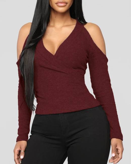 JM Collection Cold-Shoulder 3/4-Sleeve Top, Created for Macy's