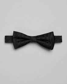 JoS. A. Bank Men's Textured Wide Stripe Pre-Tied Bow Tie, Black, One Size JoS. A. Bank Men's Textured Wide Stripe Pre-Tied Bow Tie, Black, One Size