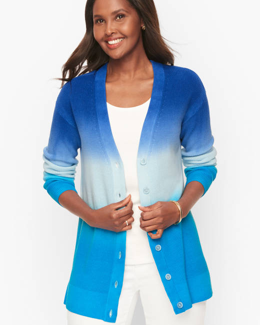 Lurex Open Front Cardigan