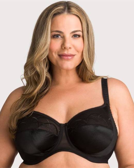 Exquisite Form Fully Soft Cup Wire-Free Bra With Embroidered Mesh
