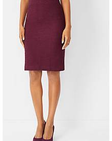 Ann Taylor Petite Tweed Pencil Skirt