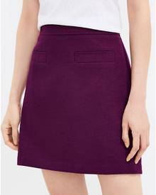 Loft Herringbone Tweed Shift Pocket Skirt