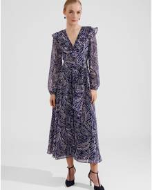 Hobbs Women's Petite Rosana Dress - Navy Blue Multi