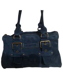 Longchamp blue Suede Handbags