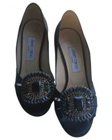 Jimmy Choo black Cloth Heels