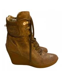 Cesare Paciotti beige Leather Boots