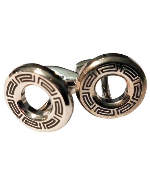 versace cufflinks silver