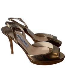 Jimmy Choo metallic Leather Sandals