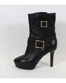 Jimmy Choo black Leather Ankle Boots
