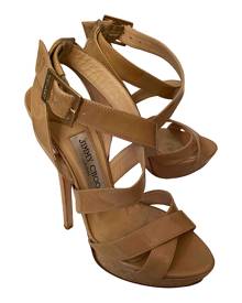 Jimmy Choo beige Patent leather Sandals