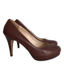 Prada brown Leather Heels