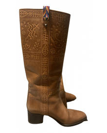 Valentino Garavani brown Leather Boots