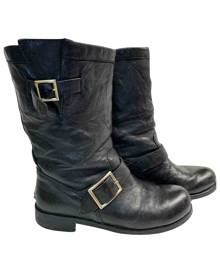 Jimmy Choo black Leather Boots