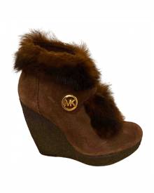 Michael Kors brown Suede Ankle Boots