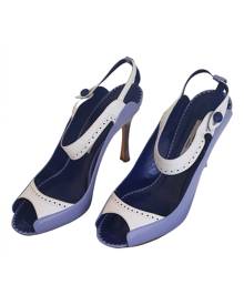 Manolo Blahnik white Leather Sandals