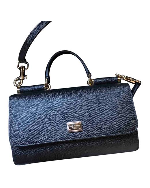 Dolce & Gabbana Dauphine Leather Sicily Medium Satchel at FORZIERI