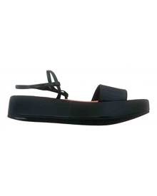 Bimba y Lola black Faux fur Sandals