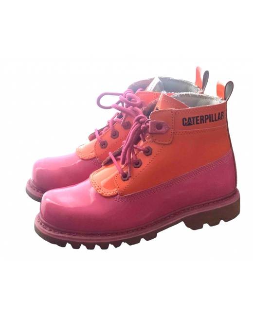 Pink caterpillar hot sale boots