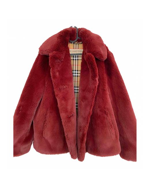 burberry faux fur jacket