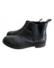 Geox black Leather Boots