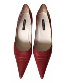 Sergio Rossi red Leather Heels