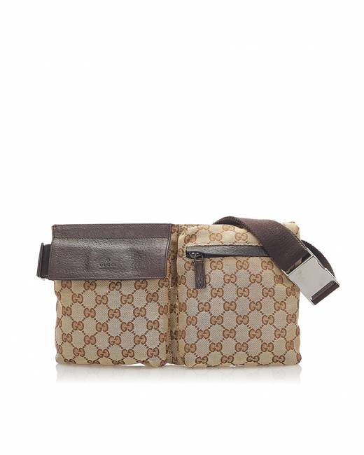 gucci gg canvas waist bag