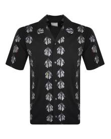 Marcelo Burlon Feathers Hawaii Shirt Black