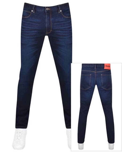 Buy BOSS Slim Fit Jeans In AntiWrinkle Denim  Black Color Men  AJIO LUXE