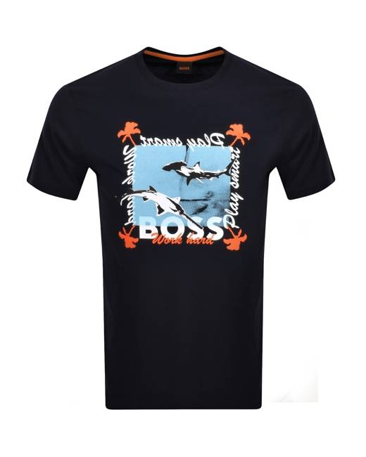 BOSS Orange T-Shirts, Pack of 2, Black, S