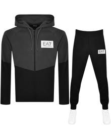 EA7 Emporio Armani Hooded Tracksuit Black