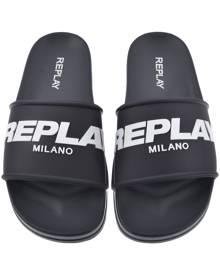 Replay Logo Sliders Navy
