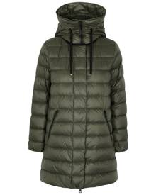Moncler Gnosia Army Green Quilted Shell Coat