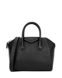 Givenchy Antigona Small Black Leather Top Handle Bag