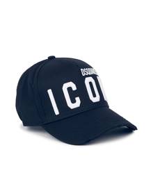 Dsquared2 Navy Logo-embroidered Twill Cap