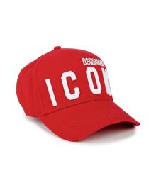 Dsquared2 Icon Red Logo-embroidered Twill Cap