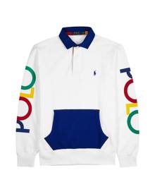 Polo Ralph Lauren White Logo-print Jersey Polo Shirt