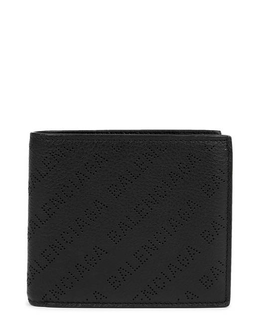 Luxury wallet - Balenciaga red and black leather wallet.