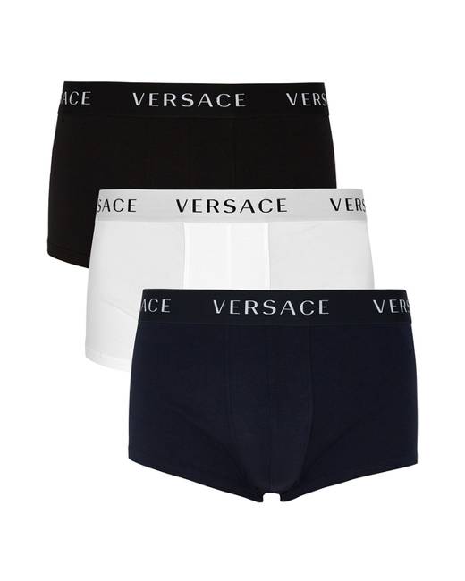 Versace Greca Border Long Boxer Trunks