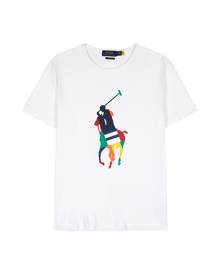 Polo Ralph Lauren White Logo-print Cotton T-shirt